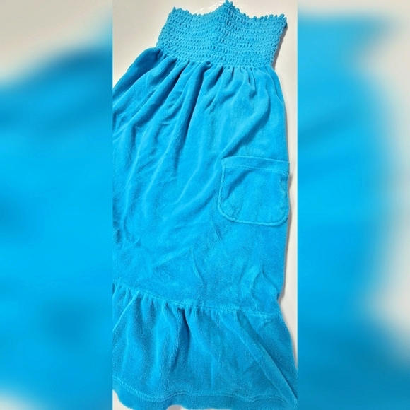 Juicy Couture - ORIGINAL VINTAGE Y2K Terry Cloth Smocked CoverUp- Made in USA - Picture 4 of 7